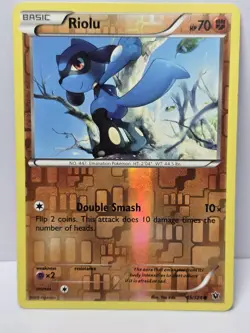 Pokemon TCG Riolu 45/124 Fates Collide Common Reverse Holo 2016 - Image 1