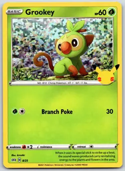 POKEMON MCDONALD'S 25TH ANNIVERSARY PROMOS GROOKEY 008/025 PROMO HOLO NM - Image 1