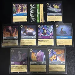 Disney Lorcana The Emperor's New Groove Theme 10 Card Lot Yzma/Kronk/Kuzco/Chaca - Image 1