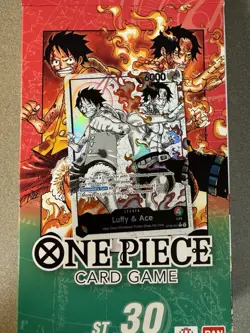 Bandai One Piece Card Game ST30-001 Luffy & Ace Alt Art Leader - Image 1