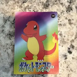Pokemon TCG Pocket Monsters Japanese Holo 2-Card Lot Pikachu 182 Charmander 188 - Image 2