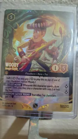 Woody - Jungle Guide (Store Championship) 54 Disney Lorcana Promo Cards Holo - Image 1