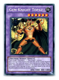 Gem-Knight Topaz - HA05-EN021 - Secret Rare - Yugioh LP - Image 1