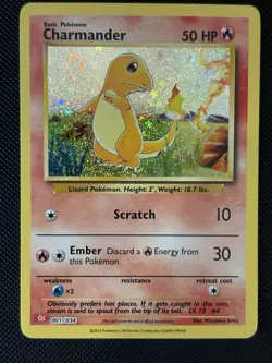 Charmander 001/034 Trading Card Game Classic Holo English 2023 Pokemon Card - Image 1