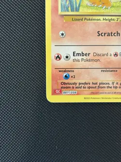 Charmander 001/034 Trading Card Game Classic Holo English 2023 Pokemon Card - Image 4