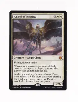 Magic the Gathering Zendikar Rising #002 Angel of Destiny - Image 1