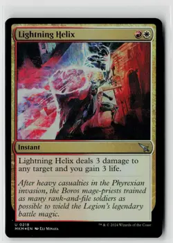 MTG MKM Karlov Manor Lightning Helix Foil x4 NM Uncommon - Image 1