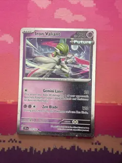 Pokemon Card Iron Valiant Temporal Forces Cosmo Holo 079/162 Near Mint - Image 1