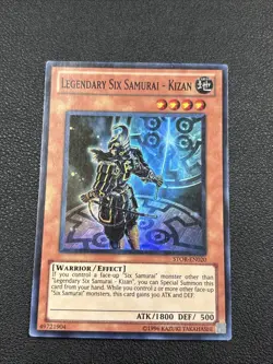 Yugioh Legendary Six Samurai - Kizan STOR-EN020 Super Rare 2 A6 - Image 2