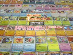 100x Pokemon Card Reverse Holo Monster Poke Ball Mirror Random Bulk lot sv2a #2 - Image 1