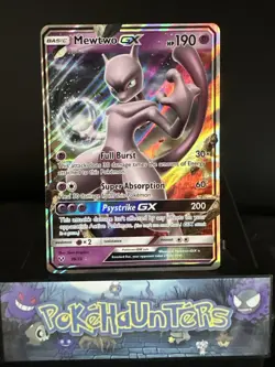 Pokemon Card Mewtwo GX 39/73 Shining Legends Half Art Ultra Rare NM - Image 1