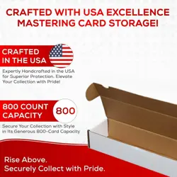 (10) Premium 800 Count Storage Box Trading Card Storage Box Cardboard Perfect . - Image 2