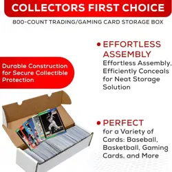 (10) Premium 800 Count Storage Box Trading Card Storage Box Cardboard Perfect . - Image 5