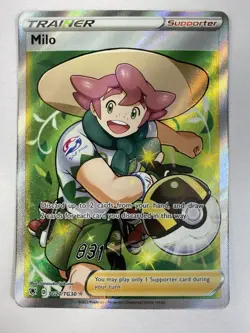 Milo TG27/TG30 Astral Radiance Trainer Gallery NM Full Art Rare Pokemon Card - Image 1