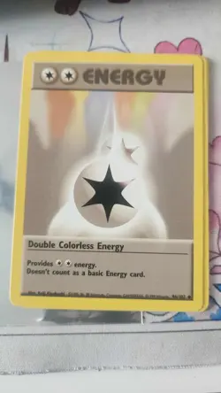 Double Colorless Energy 96/102 Base Set Vintage Pokemon Card WOTC 1999 - Image 1