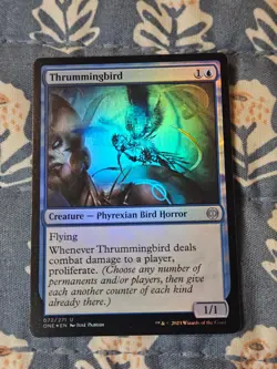 Thrummingbird FOIL (NM) Phyrexia All Will Be One ONE Magic MTG - Image 1