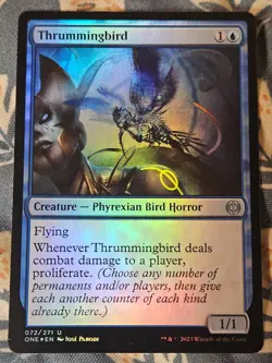 Thrummingbird FOIL (NM) Phyrexia All Will Be One ONE Magic MTG - Image 2