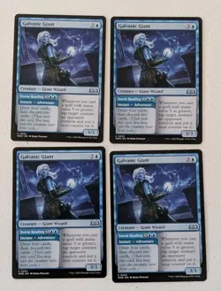 MTG 4 x WILDS OF ELDRAINE Uncommon GALVANIC GIANT NM - Image 1