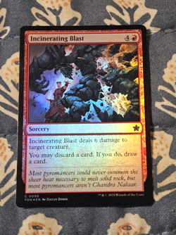 Incinerating Blast FOIL (90/789) Foundations MTG Magic - Image 1