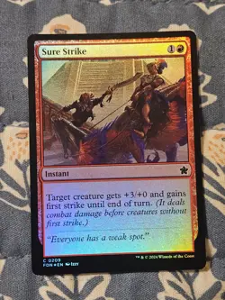 Sure Strike FOIL (209/789) Foundations MTG Magic the Gathering - Image 1