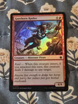 Gorehorn Raider FOIL - Foundations Magic the Gathering MTG - Image 2