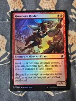 Gorehorn Raider FOIL - Foundations Magic the Gathering MTG - Image 3
