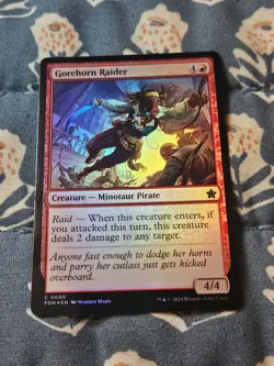 Gorehorn Raider FOIL - Foundations Magic the Gathering MTG - Image 4