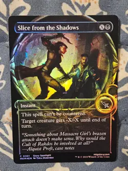Slice from the Shadows FOIL (Showcase) Murders at Karlov Manor MTG Magic - Image 1