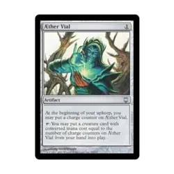 WOTC MtG Darksteel Aether Vial (U) EX - Image 1