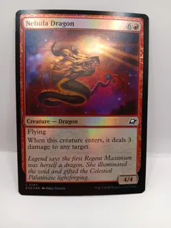 MTG Singles Foil Nebula Dragon Edge Of Eternities C 0147 Magic The Gathering - Image 1