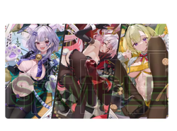 YuGiOh Duel Playmat MALICE WHITE RABBIT CCG TCG Trading Card Game Mat &Bag ygo - Image 1
