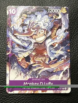 One Piece Monkey.D.Luffy P-041 PURPLE Promo - Image 1