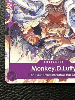 One Piece Monkey.D.Luffy P-041 PURPLE Promo - Image 4