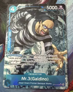 Mr.3 (Galdino) Alternate Art SR (OP16-056) One Piece TCG The Time of Battle NM - Image 1