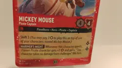 Disney Lorcana TCG Mickey Mouse Pirate Captain 18/P2 Ruby Foil Promo English - Image 3