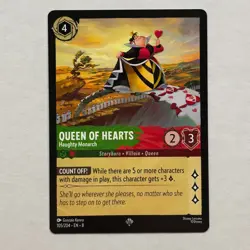 Queen of Hearts 105/204 Disney Lorcana Reign of Jafar Regular Super Rare Card NM - Image 1