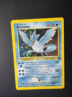 ** Pokemon TCG Articuno 2/62 Unlimited Fossil Holo Card - Image 1