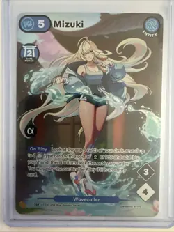 Azuki Trading Card Game Mizuki SR Alpha Card STT02-013 - Image 1