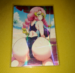 Mitsuri Kanroji Demon Slayer Story Anime Waifu Card - Image 1