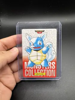 Pokemon Carddass Card Wartortle No.8 Bandai Pocket Monsters Red ver. 1996 - Image 1