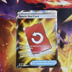 Special Red Card Full Art Trainer 113/086 Chaos Rising Pokemon TCG - Image 1