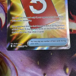Special Red Card Full Art Trainer 113/086 Chaos Rising Pokemon TCG - Image 3