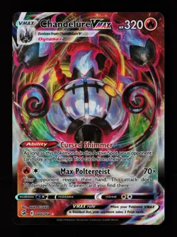 Chandelure VMAX 040/264 Holo VMAX Rare Fusion Strike Pokemon Cards - Image 1