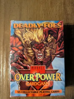 Marvel Overpower Card Game starter deck - Deadly Foes - sealed 1995 - Image 1
