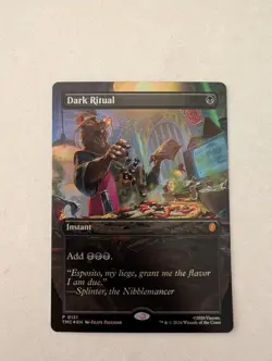 MTG Dark Ritual BORDERLESS FOIL 0131 TMC - Image 1