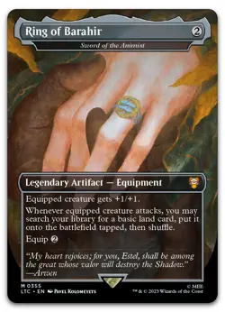 Ring of Barahir - Sword of the Animist #355 (NM) Lord of the Rings LTC Magic MTG - Image 1