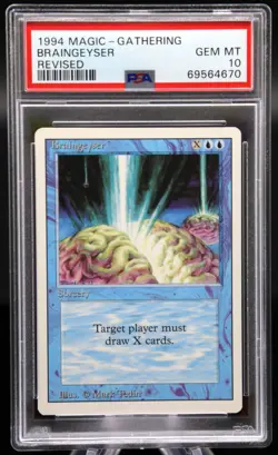 1994 MTG Magic BRAINGEYSER Revised Edition PSA 10 Gem Mint Magic The Gathering ✨ - Image 1