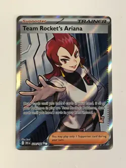 Pokemon TCG Destined Rivals Full Art Team Rocket's Ariana 224/182 Near Mint - Image 1