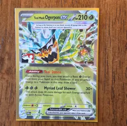 The Pokemon Company Teal Mask Ogerpon ex Tera 025/167 DR Holo ENG 2024 210HP - Image 1
