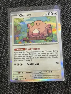 Chansey 113/165 Reverse Holo: Scarlet & Violet 151 Pokemon TCG Near Mint - Image 1
